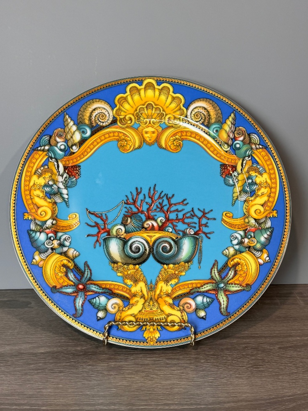 Versace x Rosenthal Retired "Les Tresors de la Mer" Service Wall Plate